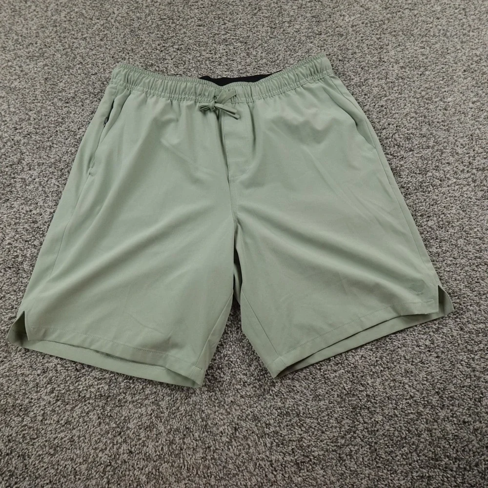 NEW Bad Birdie Shorts Mens S Blue Green Athletic Drawstring Performance Golf Dad
